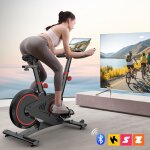 Vlo dappartement rsistance mcanique connectivit app et bluetooth roue dinertie de 10 kg cran led ...