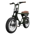 V�lo �lectrique biplace cargo garrett miller z pneus off road / vert