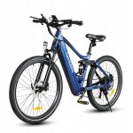 Vlo lectrique de montagne - samebike - xd26 - ii - ft - bu - 48v 14ah - 25km / h - 26 pouces