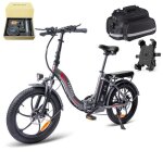 V�lo �lectrique pliable 20 pneus larges - fafrees f20 - moteur 250w batterie amovible 36v / 16ahautonomie ...