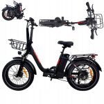 Velo electrique pliable dz2030 - moteur 1000w - batterie 16ah - avec pneus 20 * 4. 0 et shimano 7 speed ...