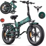 Velo electrique pliable engwe engine pro 2. 0 autonomie 110km batterie 52v16ah tout suspendu pneus snow ...