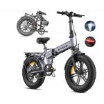 V�lo �lectrique pliable engwe ep - 2 boost gris - batterie 48v 13ah - autonomie 100km - avec amortisseur ...