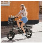 Velo electrique pliable - engwe t14 - 250w 48v10ah top 20mph 14 pouces autonomie 28km mini - e - bike ...