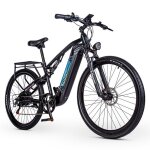 Shengmilo ebike gros pneu v�lo v�los �lectriques adultes 1000 w 50 km / h 90 milles vtt 7 vitesses