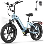 Vlo lectrique vae - ecorush eco r6 - 20 x 4. 0 gros pneus - batterie amovible 48v 156ah 250w 7 - vitesses ...