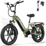 Vlo lectrique vae - ecorush eco r6 - 20 x 4. 0 gros pneus - batterie amovible 48v 156ah 250w 7 - vitesses ...