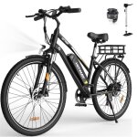 Vlo lectrique vae - hitway - noir - 28  - batterie amovible 36v 12ah - shimano 7 vitesses - vtt lectrique ...