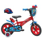Vlo enfant 12 garon spiderman pour enfant < 90 cm - quip de 1 frein 2 stabilisateurs plaque avant ...