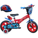 Vlo enfant 12 garon spiderman pour enfant < 90 cm - quip de 2 freins 2 stabilisateurs et plaque avant ...