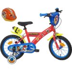 Vlo enfant 16 pat patrouille quip de 2 freins bidon / porte bidon garde boue plaque avant stabilisateurs ...