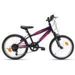 Vlo enfant 20 - cadre acier - fourche tlescopique - 7 vitessses - poigne tournante - freins v - brake ...