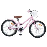 V�lo enfant 20 pouces - vidaxl - rose clair - acier et caoutchouc - 508 cm roues - 137x54x79 cm - si�ge ...