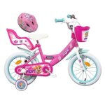 V�lo enfant fille 14 stella / pat patrouille ( taille de 90cm � 105cm ) avec 2 freins porte poup�e panier ...