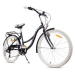Vélo enfant - flower bike - roues 24 - 8 à 12 ans - panier - cloche - garde - boue - noir Vélo enfant - flower bike - roues 24 - 8 à 12 ans - panier - cloche - garde - boue - noir