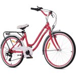 Vlo enfant - heart bike - roues 24 - 8  12 ans - panier - cloche - garde - boue - framboise