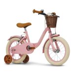 Vlo enfant - huffy - vintage 14 pouces - rose - panier - sonnette
