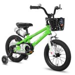Vlo enfant - joystar 16 pouces avec roues dentranement lumineuses et porte - bidon pour garons et ...