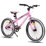 Vlo enfant joystar ? 20 pouces pour garons et filles de 7  13 ans vitesse unique pneu blanc ? rose ...