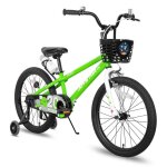 Vlo enfant - joystar 20 pouces avec roues dentranement lumineuses et porte - bidon pour garons et ...