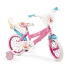 V�lo enfant peppa pig - toimsa - rose - 14 pouces - 4 / 6 ans - unisexe - aluminium - r�trop�dalage - ...