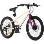 Vlo enfant - tatra bikes - roues 20 - 5  8 ans - 6 drailleurs - freins  v - amortisseur - violet ...