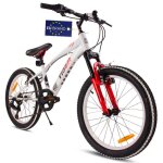 V�lo enfant - tiger bike - roues 20 - 6 � 10 ans - v - brake - cadre en acier - b�quille lat�rale - blanc ...
