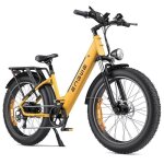 Velo femme electrique vtc engwe e26 st 26 pouces fat bike de ville moteur 250w autonomie 140km double ...