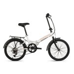 Vélo pliant 20 ?foldtech? blanc 6 vitesses dacapo Vélo pliant 20 ?foldtech? blanc 6 vitesses dacapo