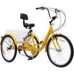 Vélo pliant de 24 pouces tricycle avec panier 3 roues pour adultes adultes tricycle 3 roues avec porte ... Vélo pliant de 24 pouces tricycle avec panier 3 roues pour adultes adultes tricycle 3 roues avec porte ...