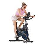 Vlo spinning silencieux vlo dappartement rsistance rglable robuste et stable roue d?inertie 12kg ...
