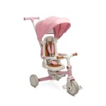 V�lo � trois roues - import - faro 3 en 1 - rose - mode poussette - pour enfants 3 - 6 ans