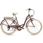 Vlo de ville dame 28 balloon 6 vitesses marron tc 48 cm dacapo
