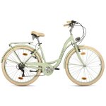 V�lo de ville dame 28 balloon 6 vitesses vert tc 48 cm dacapo