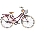 V�lo de ville huffy deluxe 26 velo adulte + panier avant et porte - panneaux arri�re - rouge