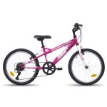 Vlo vtt 20 rigide fille quip de 6 vitesses par poigne tournante et de freins v - brake