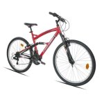 Vlo vtt 26 tout suspendu 18 vitesses - shimano ty21 - poignes shimano revoshift - freins v - brake ...