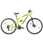 Vlo vtt 29 tout suspendu - 21 vit - transmission shimano - potence headset - frein  disque av - vbrake ...