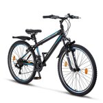 Vlo vtt - chillaxx escape - 26 pouces - 21 vitesses - noir - bleu - frein en v