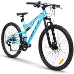 Velo vtt huffy marker 26 tout suspendu shimano 21 vitesses - bleu