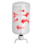 Venteo - seche linge electrique etendoir linge interieur pliable compact appareil defroisseur nettoyeur ...