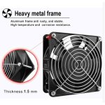 Ventilateur axial - ulisem - haute temprature - 120x120x38mm - silencieux - mtallique