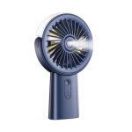 Ventilateur brumisateur portable - a - 4000 mah - 3 vitesses - rotation 90 - bleu marine