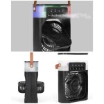 Ventilateur brumisateur portable - livoo - 2 en 1 - inclinaison 360� - 3 vitesses - 450 ml r�servoir