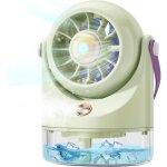 Ventilateur de bureau mini climatiseur mobile avec vaporisateur refroidisseur dair chargement usb pour ...