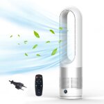 Ventilateur colonne sans pales avec t�l�commande ? refroidisseur d?air 20 - 40w tactile & silencieux ...