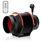 Ventilateur conduit 100mm / 150mm extracteur axial 310m / h tlcommande 100mm 40w label