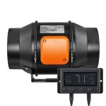 Ventilateur de conduit en ligne - duoku - 152 cm - 402 cfm - moteur ec - contr�leur temp�rature / humidit� ...