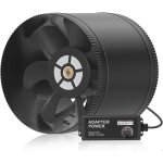 Ventilateur extracteur dair - silencieux - 200 mm - vitesse variable - 1060 m / h - 45 - 70 db