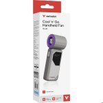 Ventilateur � main sur batterie verbatim coolngo air jet (gris / violet)